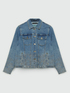 Blouson en denim avec strass image number 7