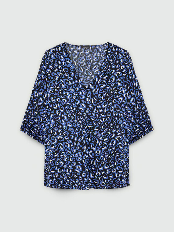 Blouse à motif animalier