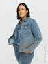 Blouson en denim avec strass image number 1