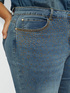 Jean slim girl fit avec strass image number 2