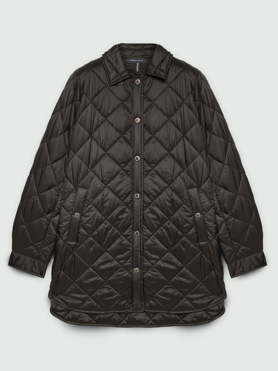 Lightweight down jacket with geometrical stitching