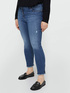 Giada model push-up skinny jeans with rips image number 3