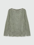 Lurex openwork sweater image number 5