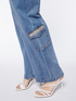 Regular cargo jeans with appliqués image number 2