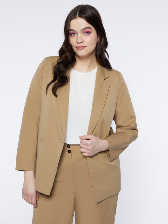 One button blazer