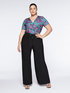 Wide leg trousers in jersey image number 3