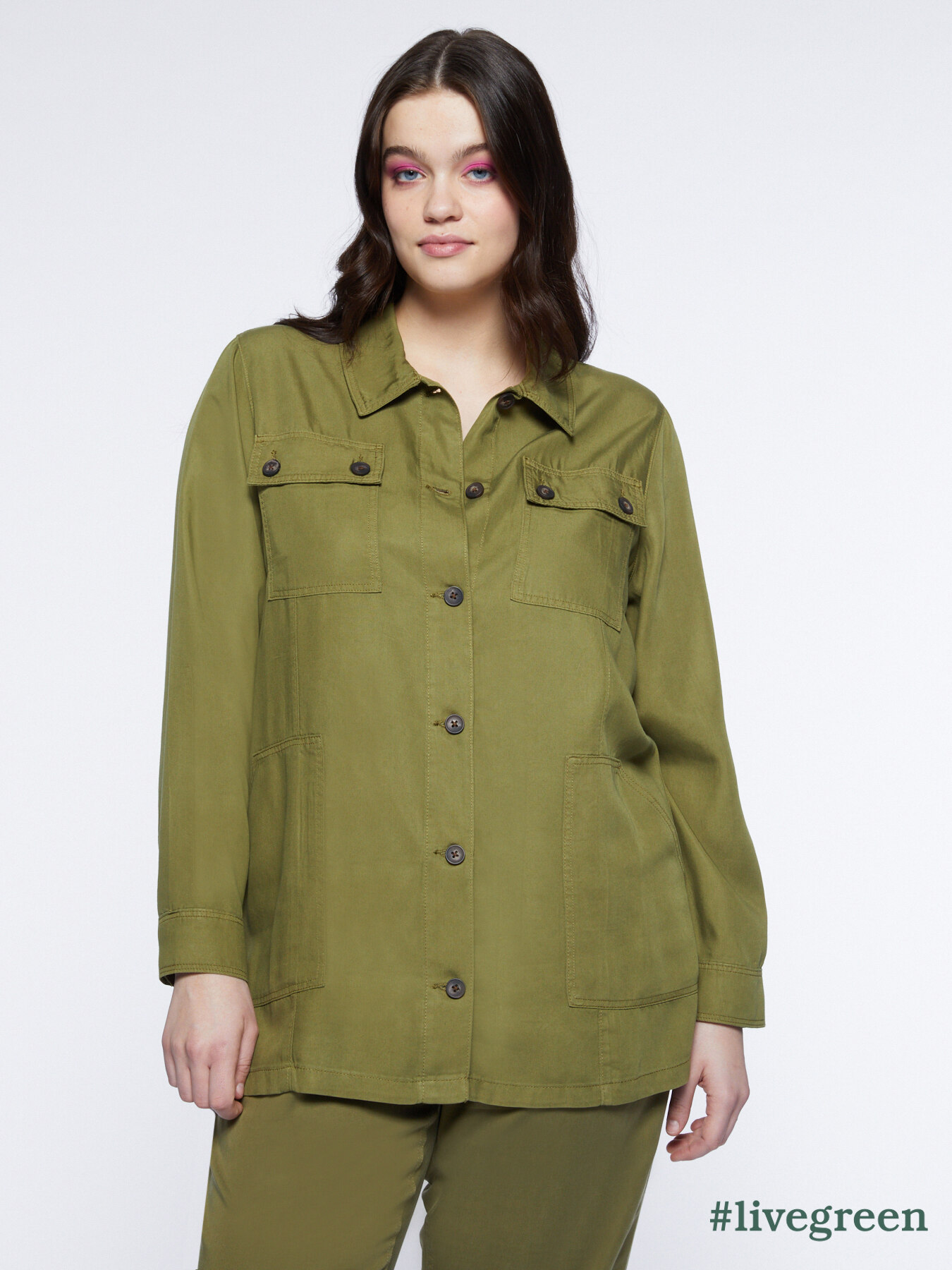 Tencel safari jacket image number 0