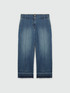 Cropped jeans with slant pockets image number 5