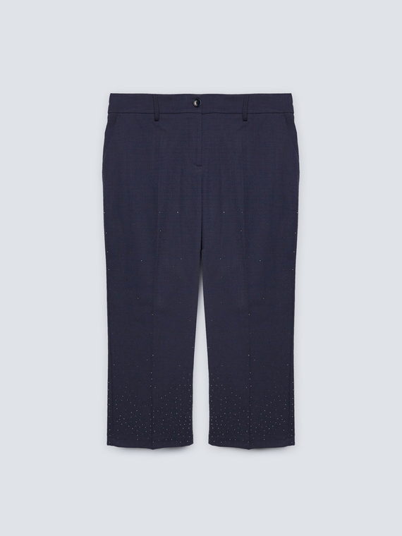 Straight cropped trousers