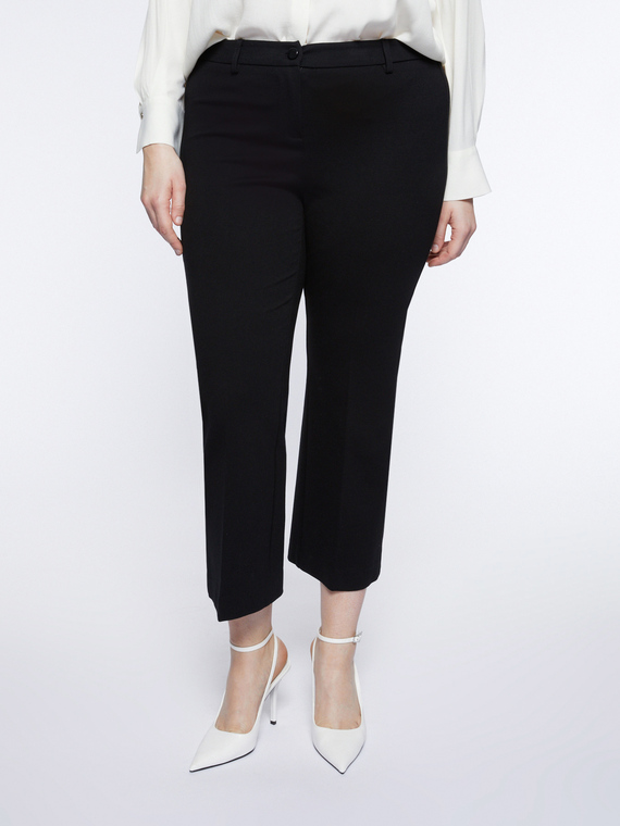 Milano stitch kick flare trousers