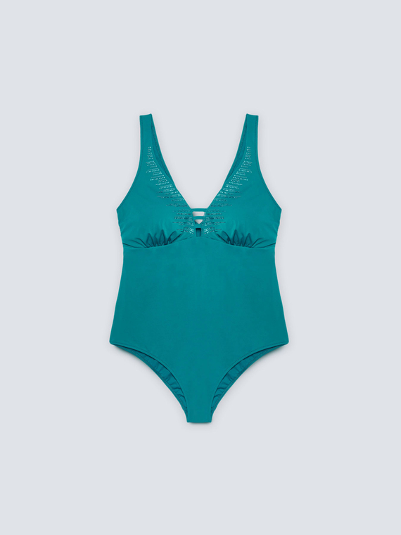 Cut-out one-piece swimsuit