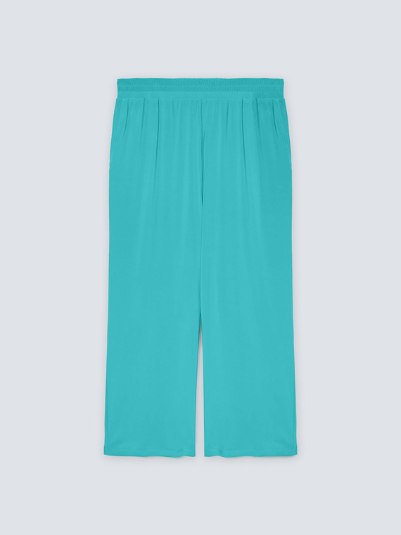 Cropped jersey trousers