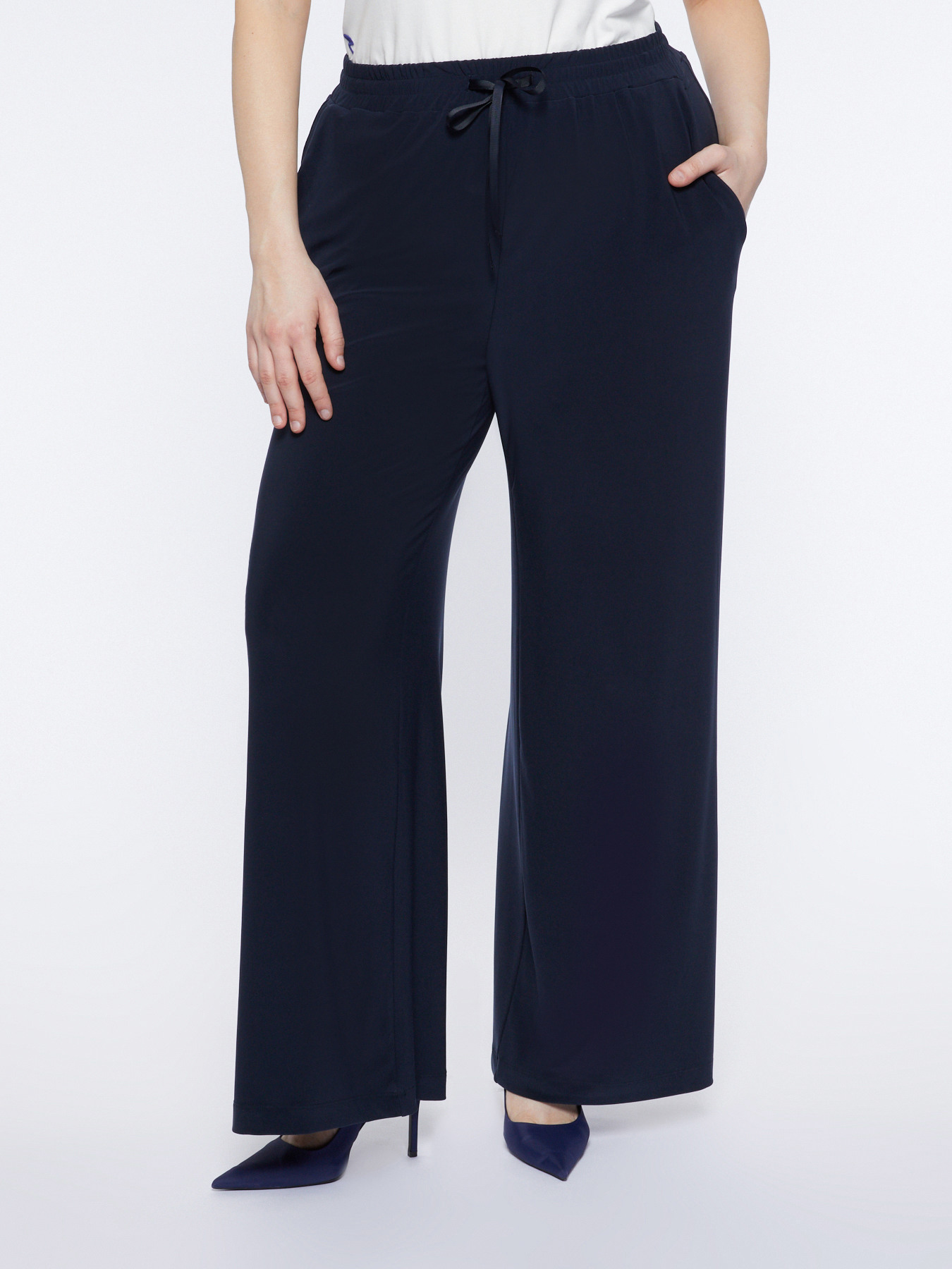 Pantalon large en jersey image number 0