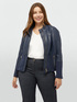 Biker style jacket with inserts. image number 0