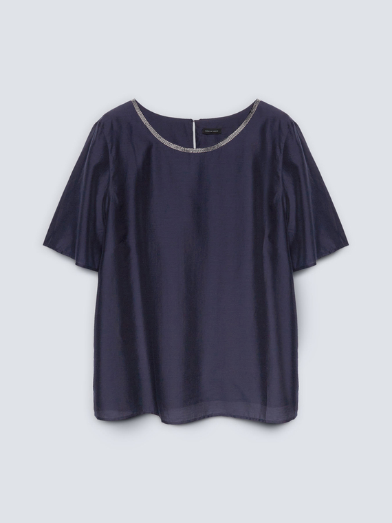 Blusa de organza elegante