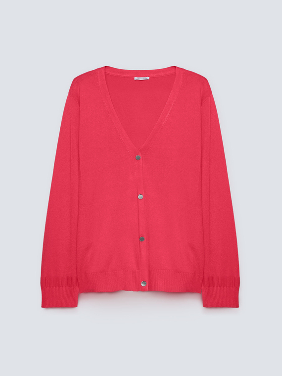 Cardigan col en V en viscose ECOVERO™