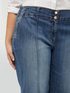 Cropped jeans with slant pockets image number 3