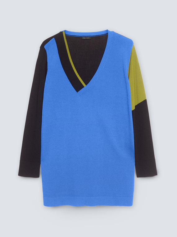 Colour block sweater