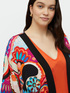 Multicolour LENZING™ ECOVERO™ viscose kimono image number 4