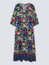 Long printed ECOVERO™ viscose dress image number 4