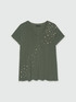 T-shirt with embroidered rhinestones image number 4