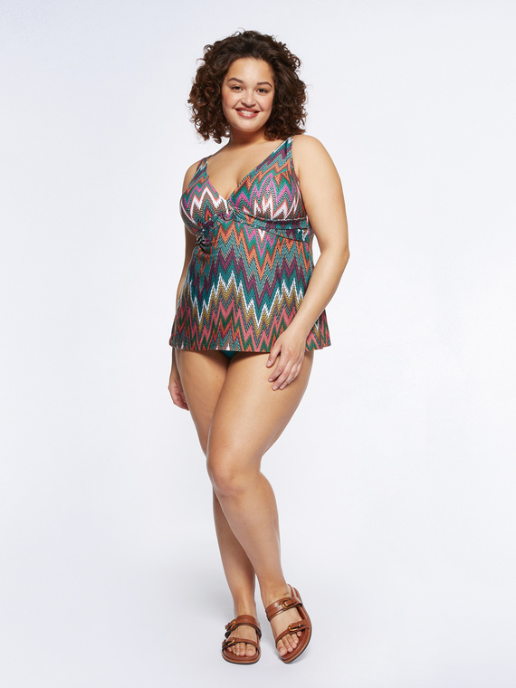 Tankini with hoop detail