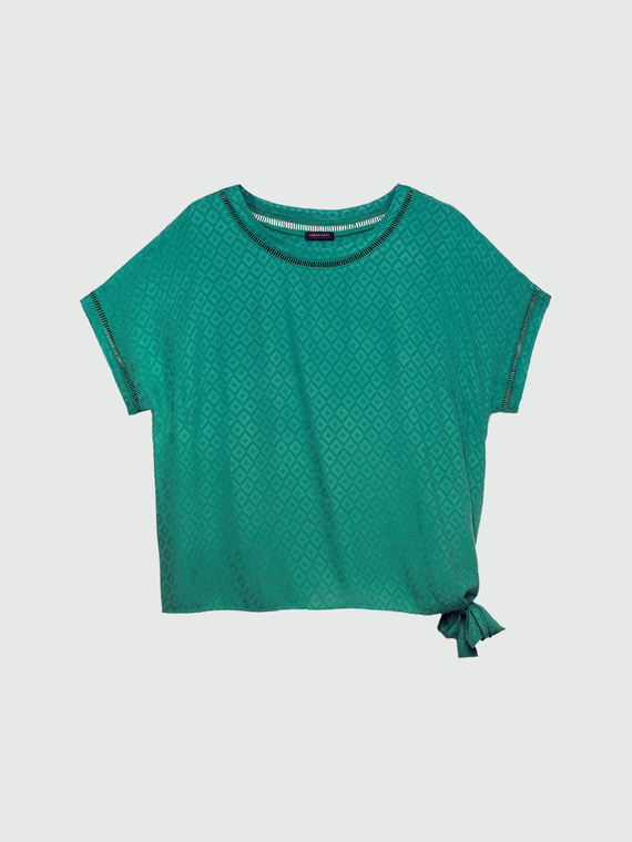 Blusa con dibujos étnicos de viscosa LENZING™ ECOVERO™