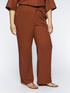 Linen and viscose loose trousers image number 0