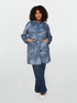 Lightweight denim effect printed coat image number 0