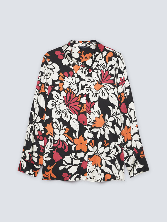 Chemise à fleurs en viscose