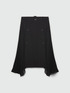 Midi skirt with pleated inserts image number 4