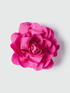 Flower-shaped fabric brooch image number 0