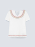 T-shirt with ethnic embroidery image number 4