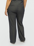 Straight-leg pinstriped trousers with rhinestones image number 1