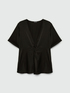 LENZING™ ECOVERO™ viscose blouse with knot image number 4