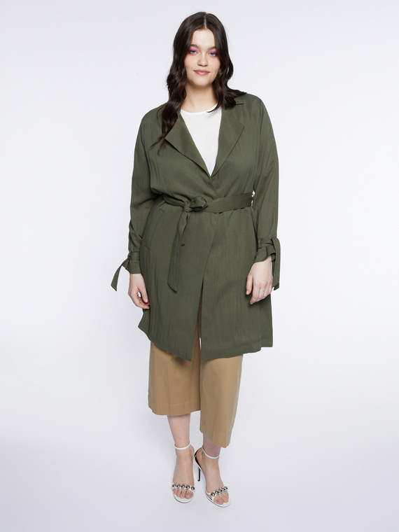 Lightweight unlined trench coat