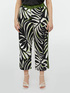 Foliage print trousers image number 0