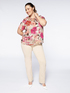 Floral crepon blouse image number 0