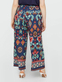 Printed palazzo trousers image number 2