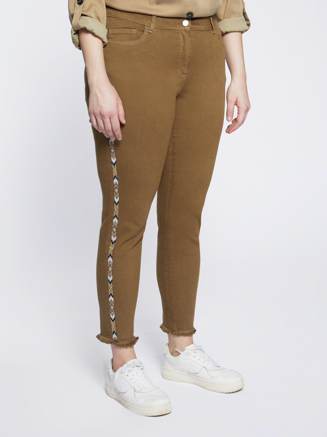 Skinny-Hose mit seitlichen Applikationen image number 0