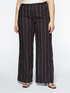 Pinstriped fabric trousers image number 0