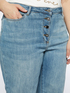 Jeans with jewel buttons image number 2