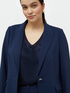 Crepe fabric blazer image number 4