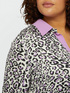 Camisa boxy con estampado animalier image number 2