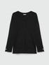 LENZING™ ECOVERO™ viscose V-neck sweater image number 4