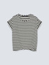 Striped T-shirt with gathers image number 4