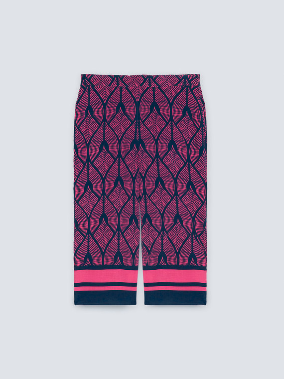 ECOVERO™ viscose printed trousers