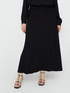 Long crepe jersey skirt image number 2