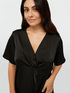 LENZING™ ECOVERO™ viscose blouse with knot image number 3