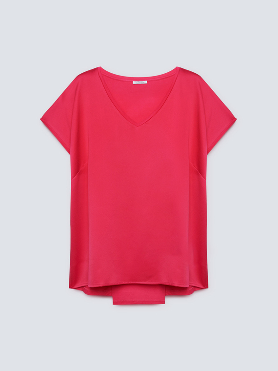 Dual-fabric T-shirt